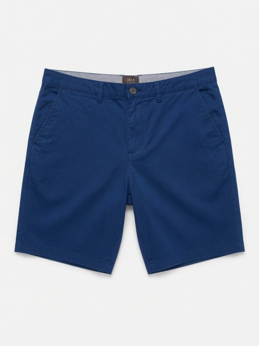JACHS NY Men's Classic Navy Blue Chino Shorts - Size 36